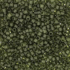 Miyuki delica beads 11/0 - Matte transparent dark olive - DB-2404